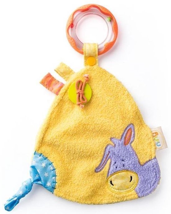 Niny Knuffeldoekje Ezel + Rammel 700014 van Merkloos