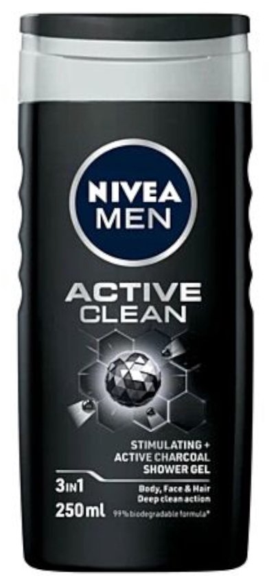 Nivea Men Douchegel Active Clean 250 ml van Merkloos