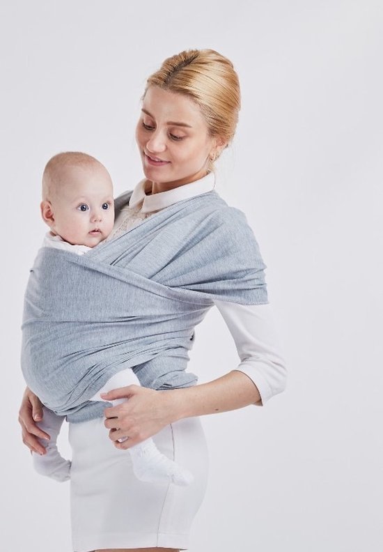 Nixnix® - Baby Draagdoek - Grijs - Schouder drager - Sterk - Veilig van Nixnix®