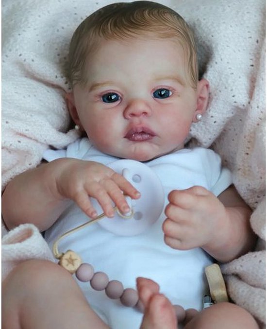NL Reborn babypoppen - Echte kunstpop met zacht lichaam - 45 cm van HyDren.