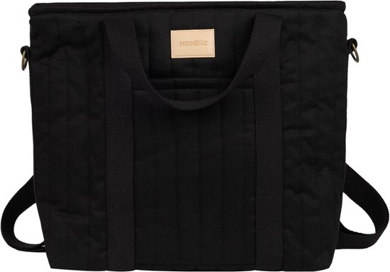 Nobodinoz Hyde Park waterdichte luiertas/rugzak 32x32x14cm - Black van Nobo