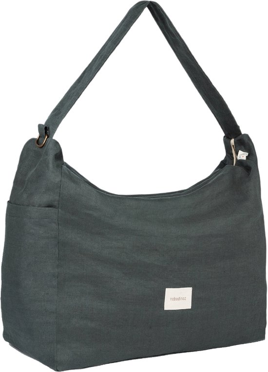 Nobodinoz Lin français stroller bag 50x40x18cm - Green blue van Nobo
