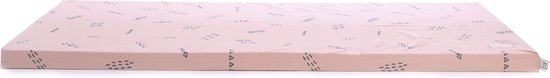 Nobodinoz Speelmatras | St. Barth | Blue Secrets Misty Pink | 120 x 60 x 4 cm van Nobo