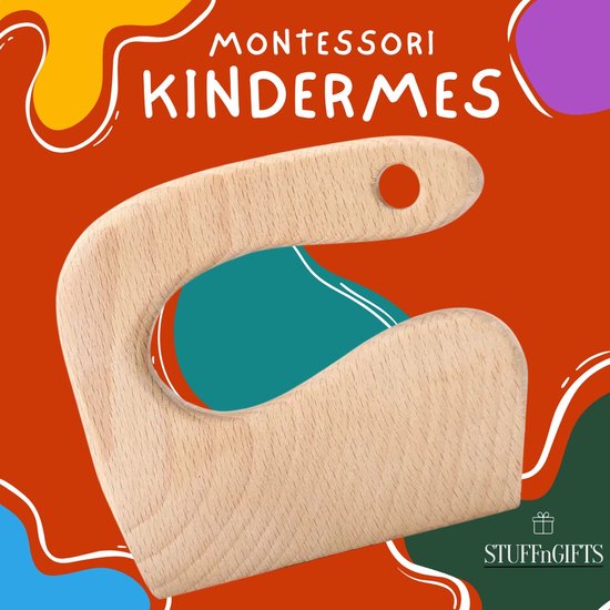 Noiller Kindermes - Montessori Kindermes - Kiddikutter - Le petit chef - Kiddicutter - Naturel van Noiller