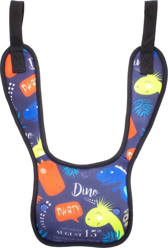 Nolad® - Gordelbeschermer kind - Autogordel beschermer - Gordelhoes - Dinosaurus Blauw van Nolad