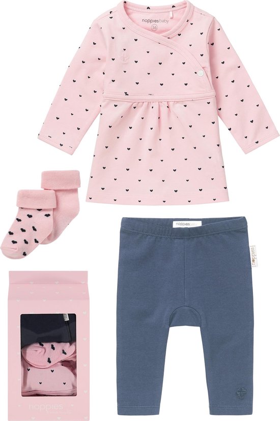 Noppies Gift Set - Light Rose - Maat 56 van Noppies