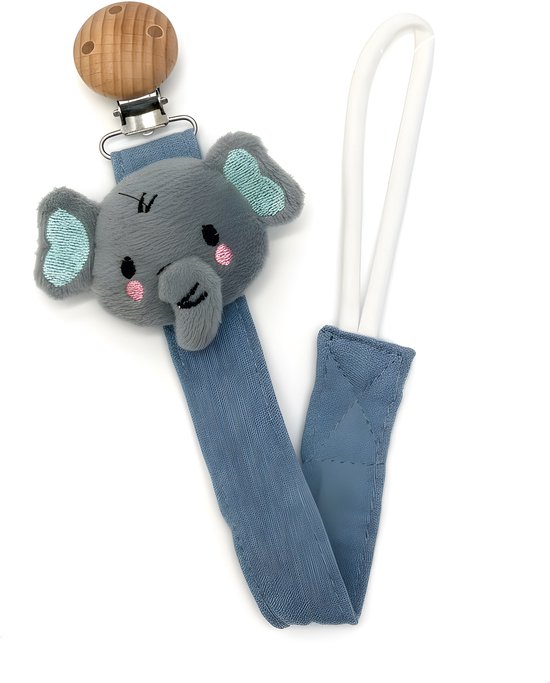 Norana Speenkoord - Speen - kraam cadeau - speendoekje - speenketting olifant van Norana