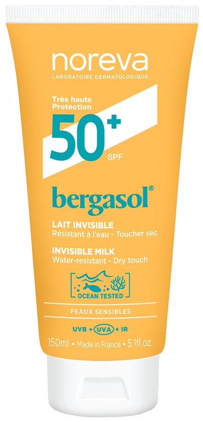 Noreva Bergasol Invisible Milk SPF50+ 150 ml van Merkloos