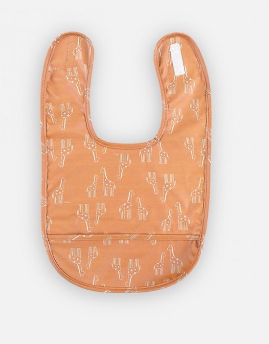 Noukie's - Canvas slab - Bavet - Oker geel met giraf all over van Noukie's