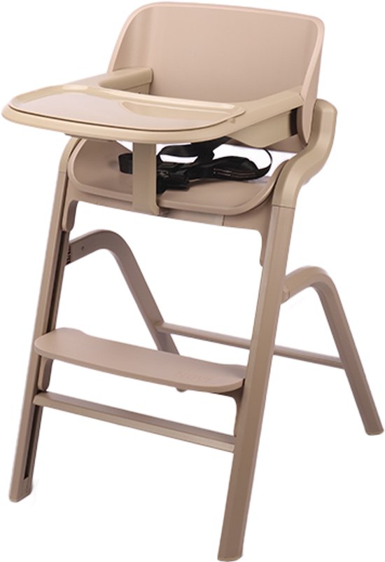 Novi at Home® Curve Premium Kinderstoel - Sand - Te gebruiken tot 100 kg - Verstelbare rugleuning, voetensteun en hoogte van Novi at Home