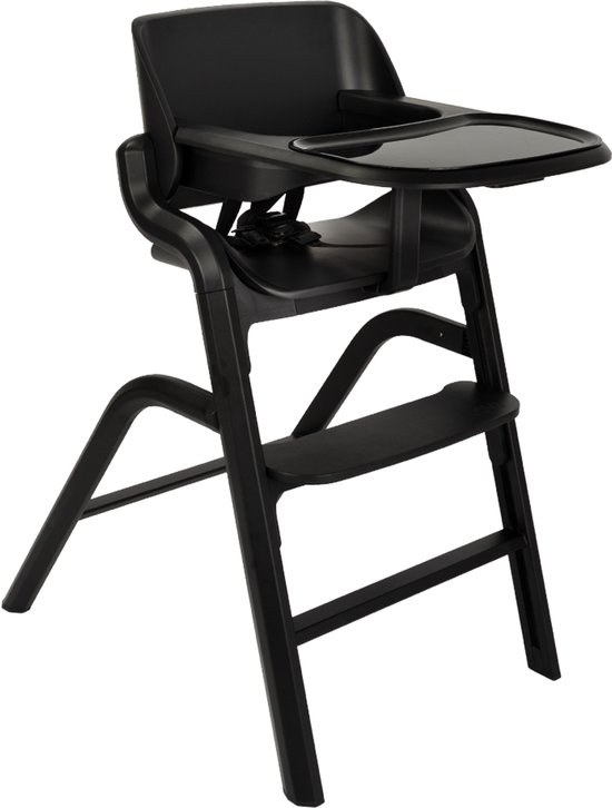 Novi at Home Curve Premium Kinderstoel - Zwart - Te gebruiken tot 100 kg - Verstelbare rugleuning, voetensteun en hoogte