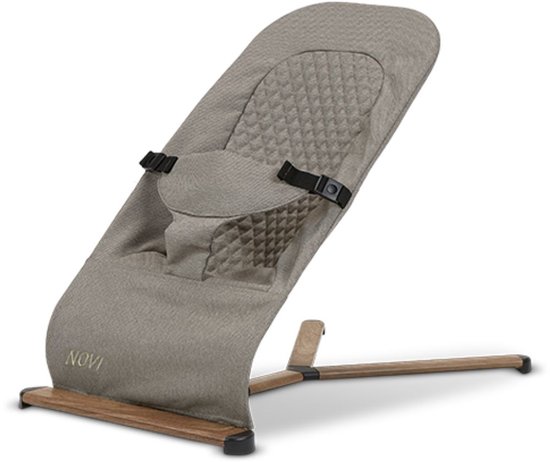 Novi at Home Lotus Wipstoel Bouncer - Solid Hazel - Geschikt tot 9kg - afneembare speelboog van Merkloos