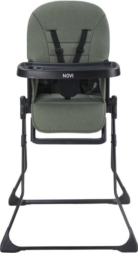 Novi at Home Mila Kinderstoel - Groen Melange - Inclusief eetblad - Eenvoudig inklapbaar van Novi at Home