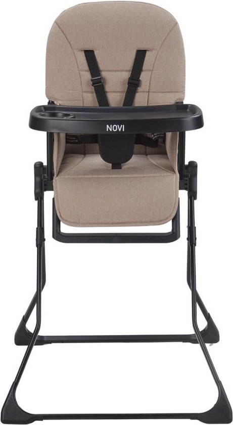 Novi at Home Mila Kinderstoel - Sand Melange - Inclusief eetblad - Eenvoudig inklapbaar van Novi at Home