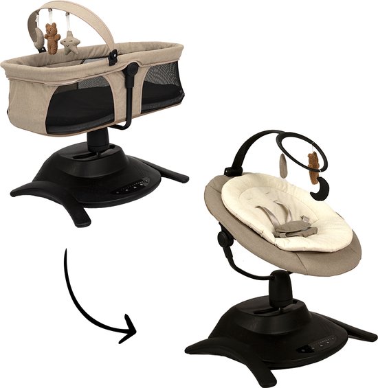 Novi at Home® Stardust 2-in-1 Babyswing en Wieg van Novi at Home