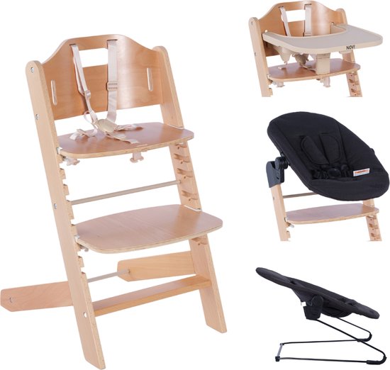 Novi Baby 1-2 Grow Kinderstoel - Verstelbaar - Inclusief Accessoires van Merkloos