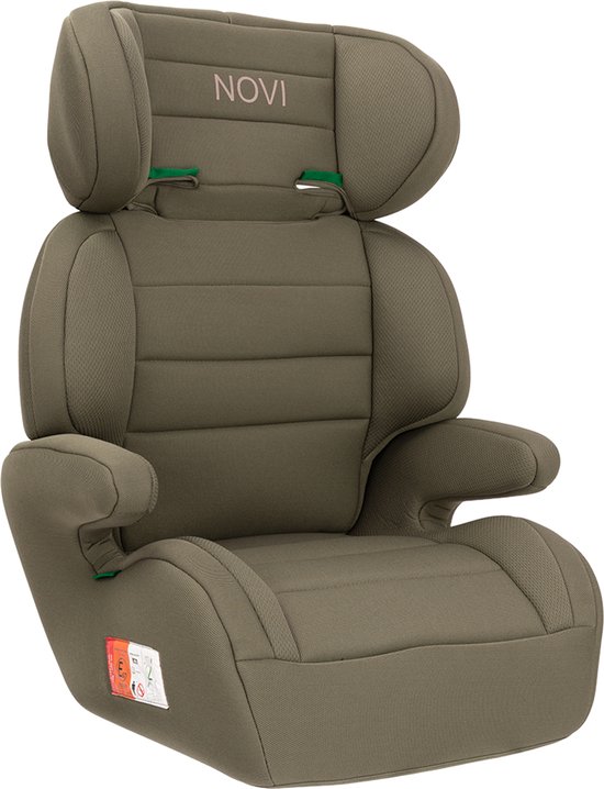 Novi Baby Charly Premium Autostoel - i-Size - Gordel - Taupe - Geschikt van 126 tot 150 cm van Merkloos