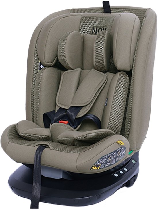 Novi Baby® Goliath Go I-size Autostoel - Groep 0-1-2-3 - Isofix - Draaibaar - Taupe van Novi Baby®