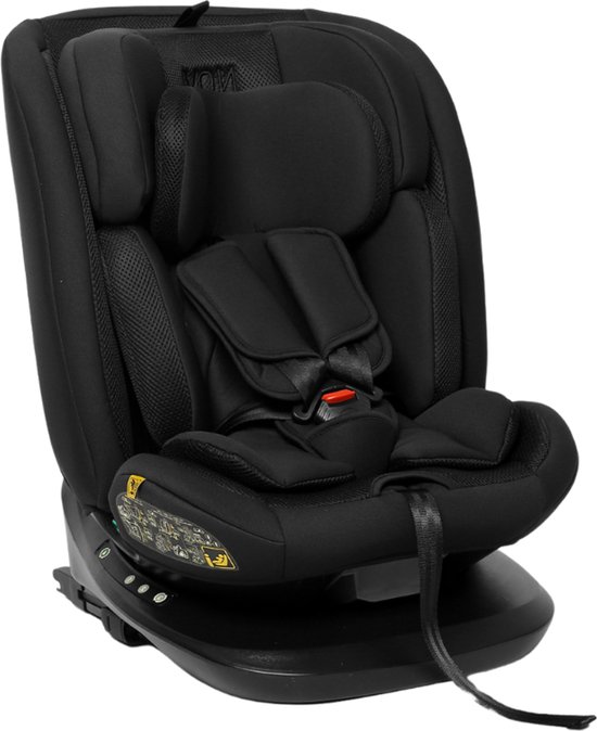 Novi Baby® Goliath Go I-size Autostoel - Groep 0-1-2-3 - Isofix - Draaibaar - Zwart van Novi Baby®