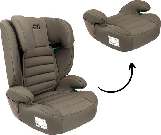 Novi Baby® James Premium Autostoel - i-Size - Gordel - Donker Taupe van Novi Baby®