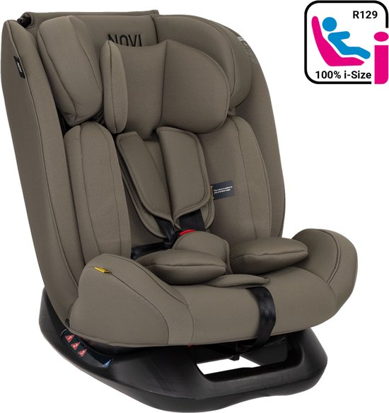 Novi Baby® Lucas Premium - Autostoel - I-Size - Dark Taupe - Groep 0-1-2-3 van Novi Baby®