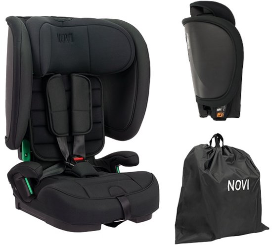 Novi Baby Morris I-Size Autostoel - Zwart - Inclusief Draagtas van Novi