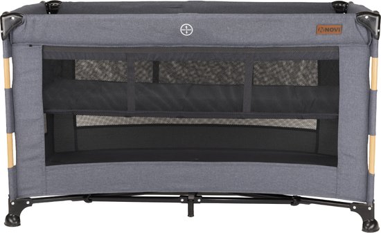Novi Baby® Nora Campingbed - reisbed - Luxe Grijs van Novi Baby®