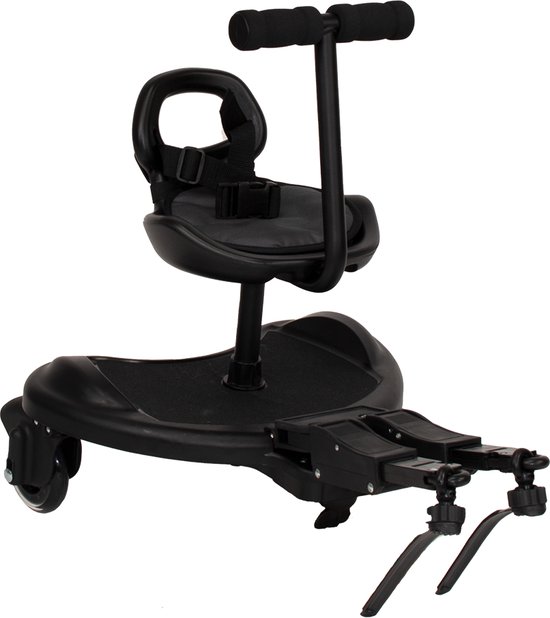 Novi Baby® Smart Fit Sit Meerijdplankje - Zwart - Universeel van Novi Baby®