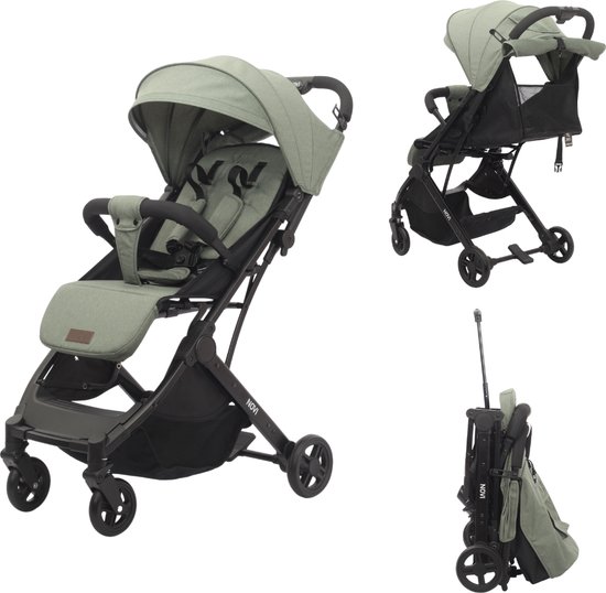 Novi Baby® Travel Go Buggy - Groen - Verstelbare voetensteun van Novi Baby®