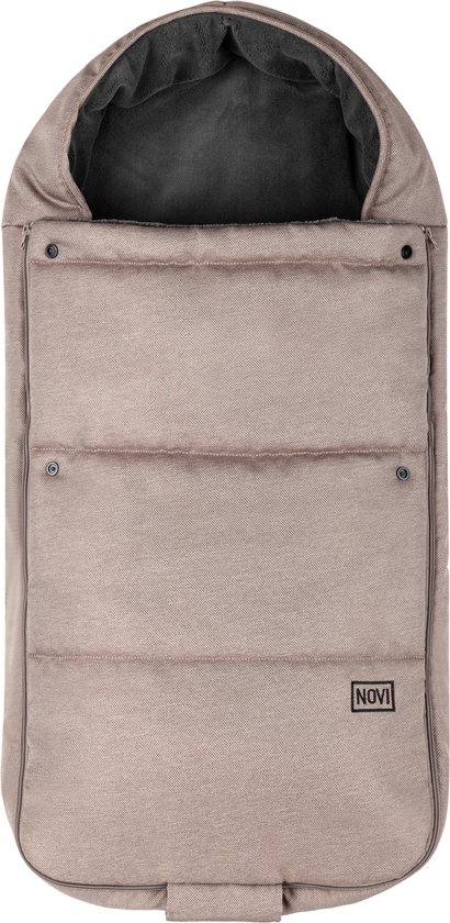 Novi Baby Uni Cozy Voetenzak - Solid Hazel - Universeel - Warme en comfortabele fleece voering van Novi Baby®