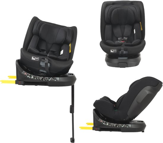 Novi Donna Go V2 Autostoel I-Size 0-150 cm – 360° Draaibaar – Isofix met Steunpoot – Groep 0+/1/2/3