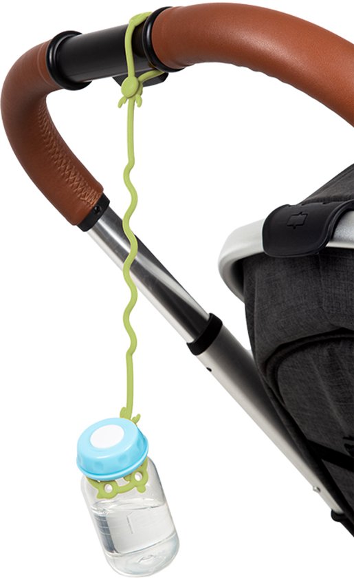 Novi Siliconen Strap Green – Bevestigingsband – Voor Speen, Beker en Speeltje