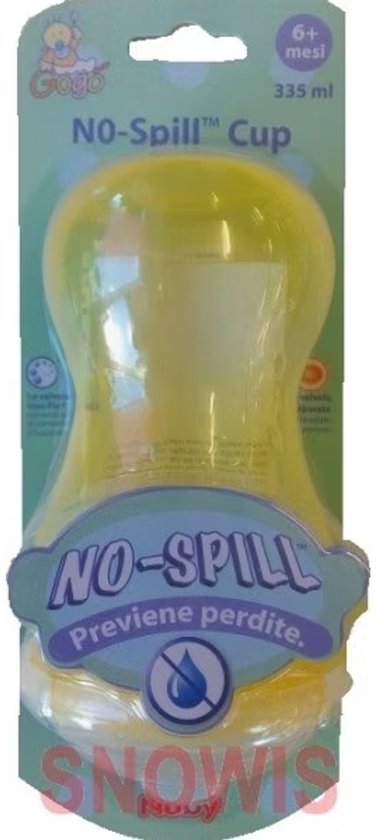 Nuby antilek fles 335ml Geel Baby