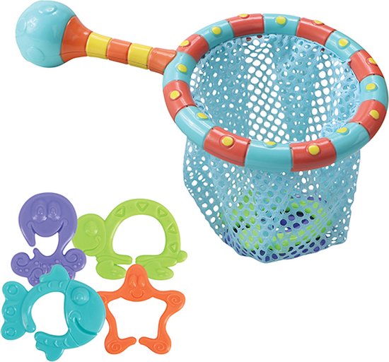 Nûby - Badspeelgoed - Visnet met 4 badspeeltjes - 18m+ van Nûby