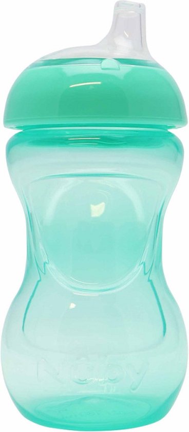 Nuby Beker Mini Easy Grip Aqua 180ml 4mnd+ van Nûby