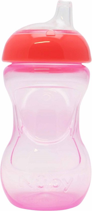 Nuby Beker Mini Easy Grip Roze 180ml 4mnd+ van Nûby