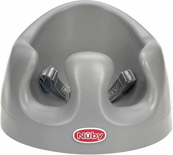 Nuby Floor Seat Baby Zitje Kinderstoel Grijs van Zacht Foam vanaf 4 Maanden - Ergonomisch Kinderzetel - Comfortabel Baby Stoeltje - Schuimrubberen Babyzitje - Grijze Babystoel - Lichtgewicht van Merkloos