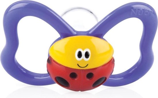 Nuby Fopspeen 3d-paci-pals Ovaal Siliconen 12 Cm Paars van Nûby