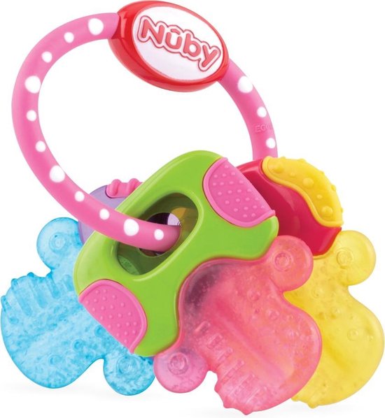 Nûby - IcyBite Koelbijtsleutels - Roze - 3m+ van Nûby