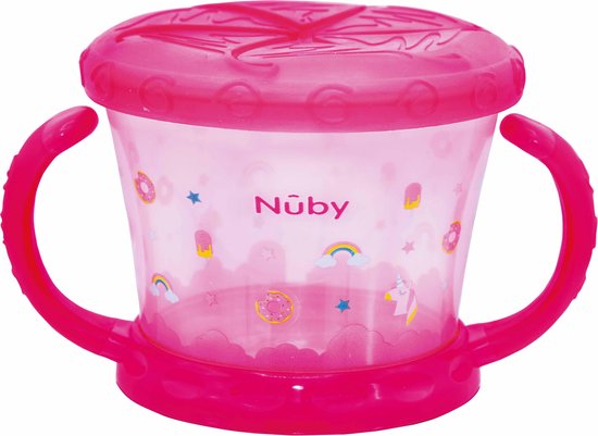 Nûby - Koekendoosje - "Snack keeper" - Roze - 12m+ van Nûby