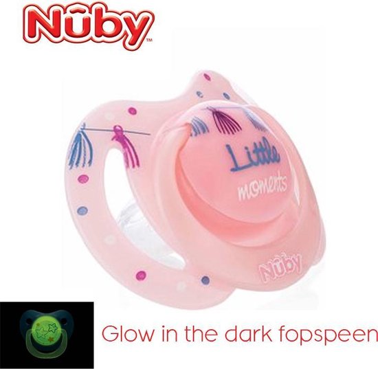 Nuby Natural Fopspeen 0-6m - Glow In The Dark van Nûby