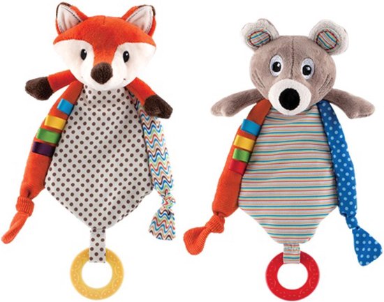 Nûby Pluche Knuffel met Bijtring Muis 0m+ van Nûby