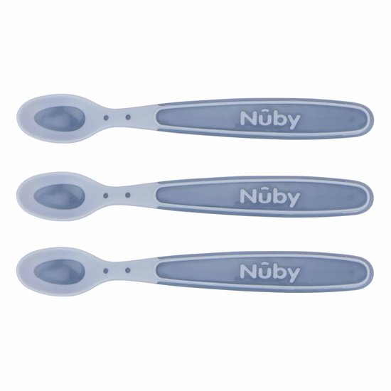 Nuby - Warmtegevoelige babylepels - Kleur niet zelf te kiezen - 3St van Nûby