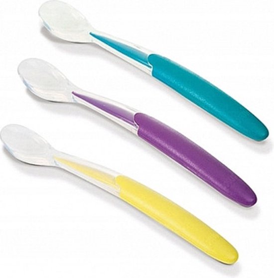 Nuk | 3 zachte siliconen lepel | 4m+ 4+ m van Nuk