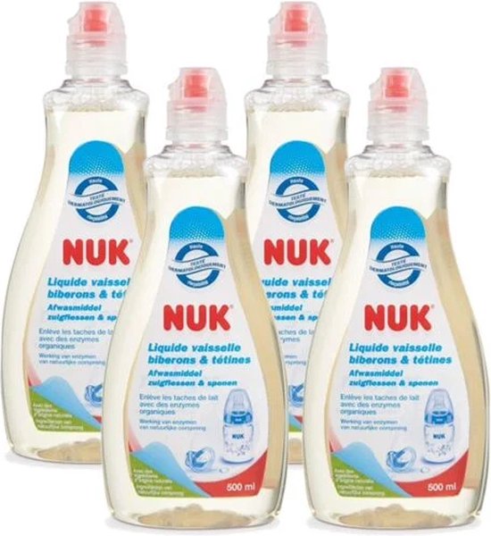Nuk Afwasmiddel voor Babyflessen & Spenen - Voordeelset 4 stuks a 500 ml
