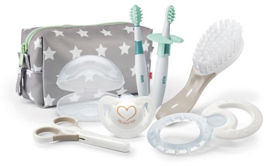 NUK baby set voor pasgeborenen - Beige/Wit