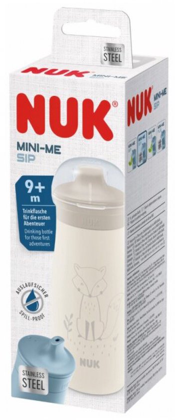 Nuk drinkfles roestvrij staal 300ml voor kinderen vanaf 9 maanden - vos. van Nuk