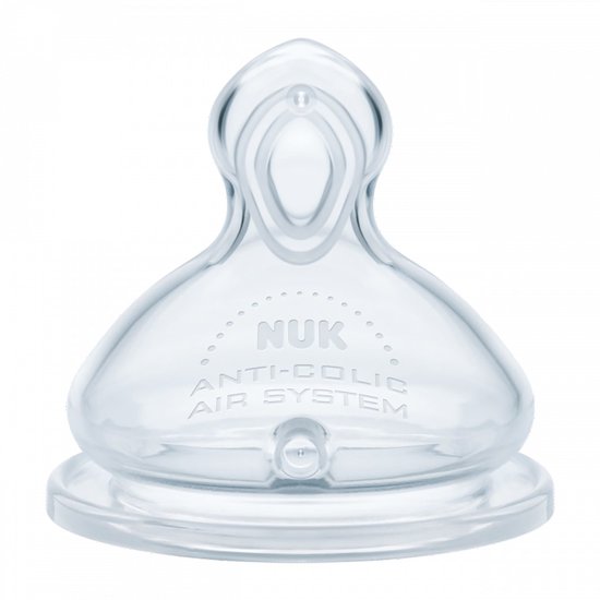 NUK First Choice flesspeen M 3+ maanden siliconen - Speen