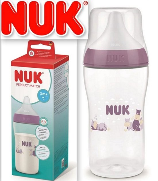 NUK Perfect Match PP | 260 ml | babyfles | speen M | 3+maanden van Merkloos
