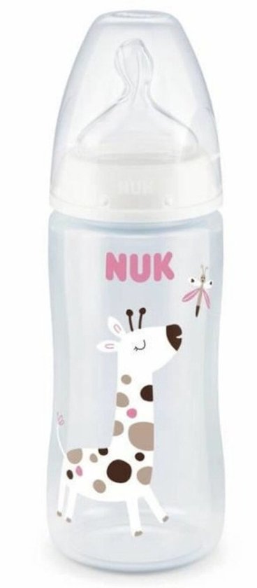 NUK Serenity+ | Fles | giraffe 360 ml | 6-18 m | speen maat: M | 6-18 maanden van Merkloos